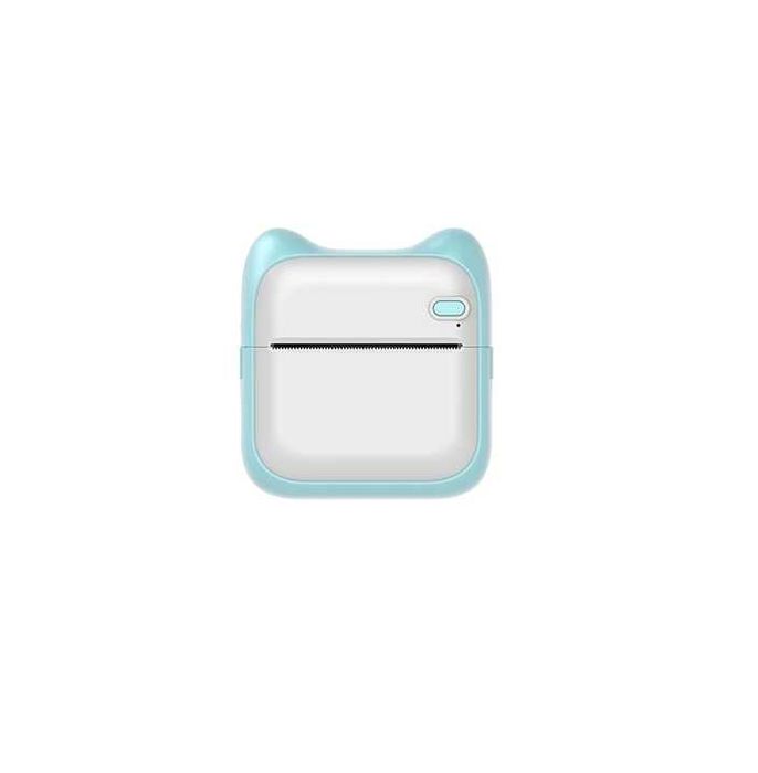 Мини принтер Mercado Trade, За деца, Bluetooth, USB зареждане, А31, Бял