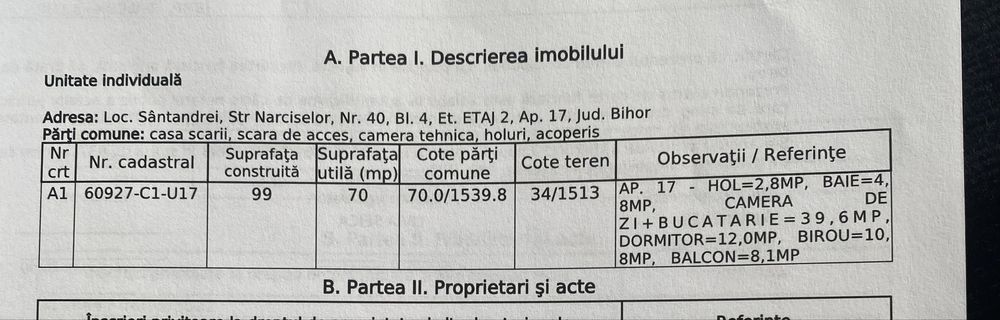 Apartament 3 camere Sântandrei, la cheie