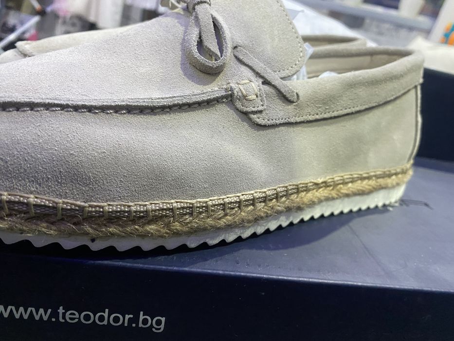Оригинални еспадрили Teodor от 100%естествена кожа