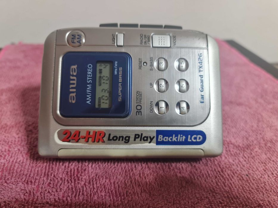Walkman AIWA TX426 casetofon/radio stare f. buna