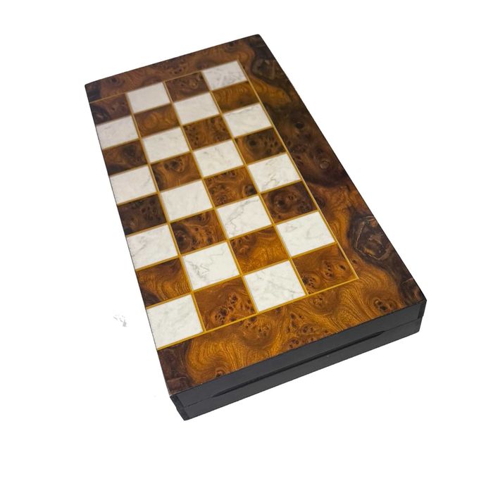 Комплект табла, шах, дама 3в1, дърво, 48x48 см