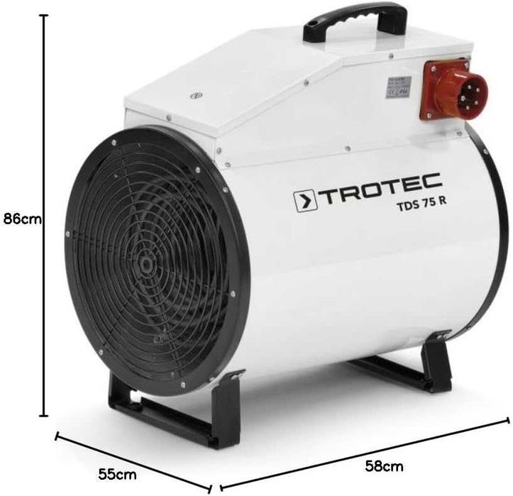 Aeroterma electrica TROTEC TDS 75 R - 15 kW - Debit de aer 1100 m³/h