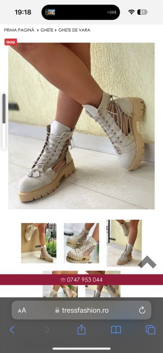 Ghete de vară de damă, mărimea 40