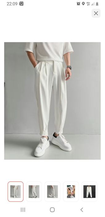 Белый брюки новый в каспи купил