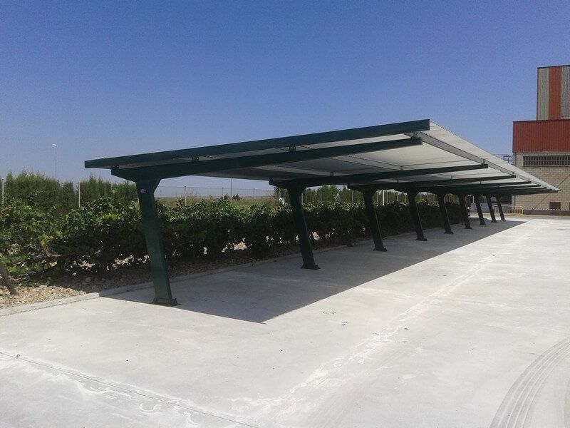 Carport parcare auto diferite modele pe structura metalica