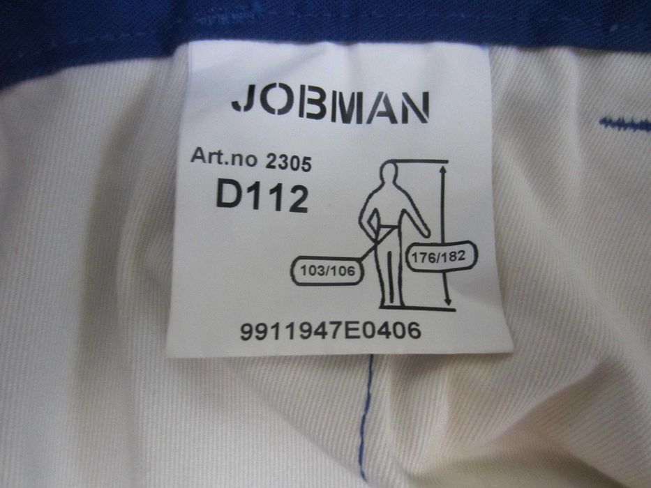 Pantalon lucru JOBMan, masura 60,Talie=106cm,Lung=106cm, noi