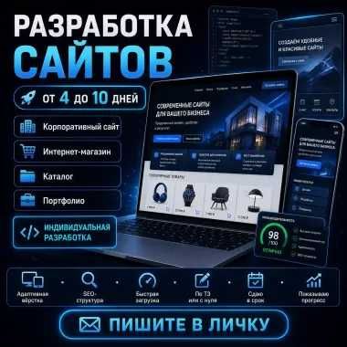 Профессиональная разработка веб-сайтов