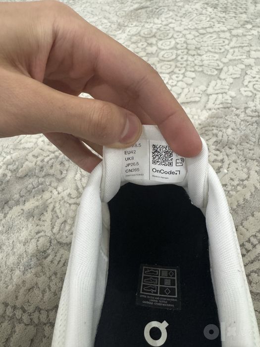 On Cloud 6 White/Black 42razmer