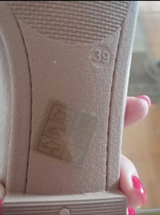 Balerini crem, noi, mărime 39