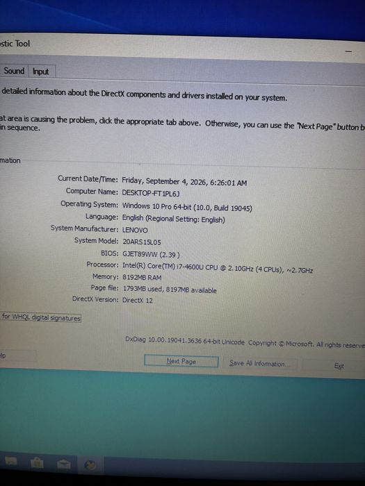 Vand lenovo thinkpad t440s