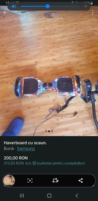 Haverboard cu scaun