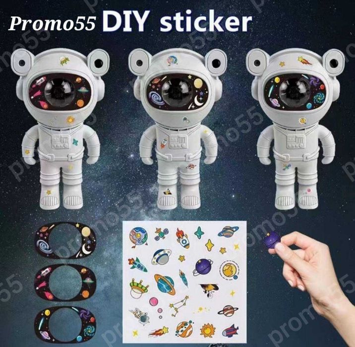 Детски Звезден Лед Проектор Астронавт с Дистанционно, Блутуут, Музика