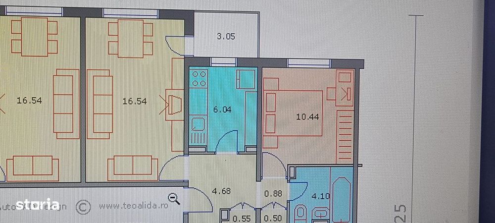Vand apartament 2 camere, conf 1, Pitesti, Trivale, etaj 1