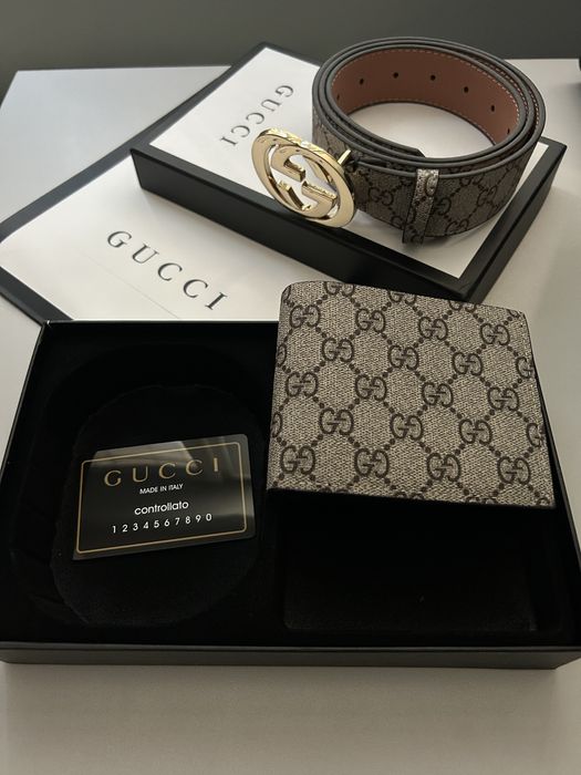 Gucci колан и портфейл