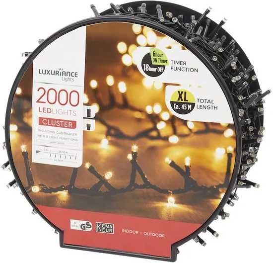 Коледни светлини Luxuriance Lights 1500 LED лампи | 35 м
