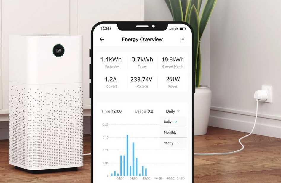 WiFi смарт контакт с електромер Sonoff S60TPF - 16A/4000w - Ewelink
