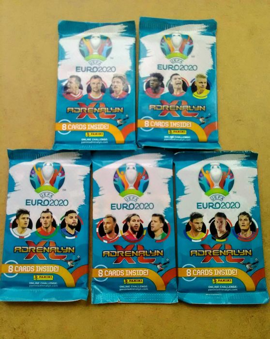11 Plicuri Cartonașe Panini Adrenalyn XL Uefa Euro 2020