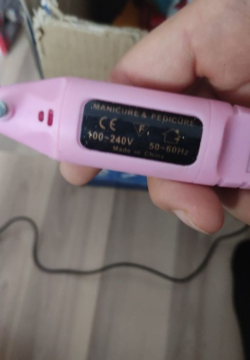 Бормашина мини дрель  цвет розовый