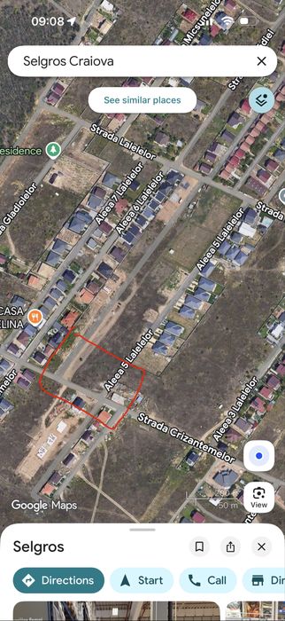 Proprietar – Teren de vânzare în zona Selgros (Malu Mare) 1000mp