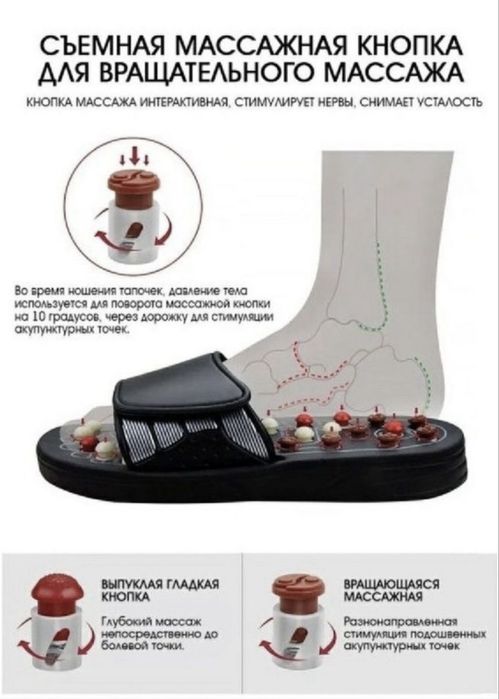 Рефлекторные Массажные Тапочки