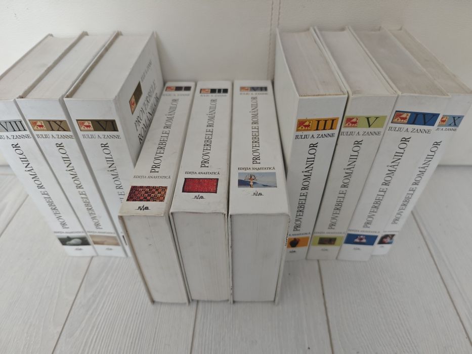 Set Proverbele romanilor, Zanne, Complet, 10 vol, Ediție Anastatică