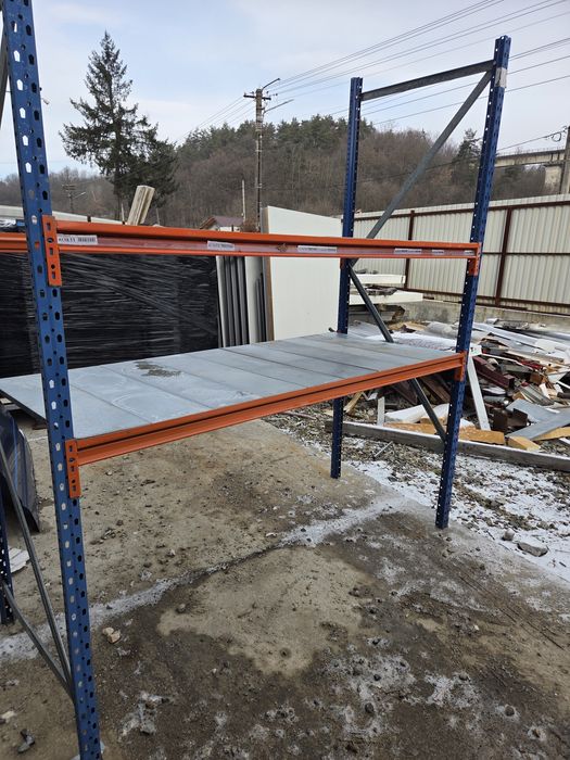 rafturi metalice,raft , rafturi depozitare,cu polite zincate,7 buc