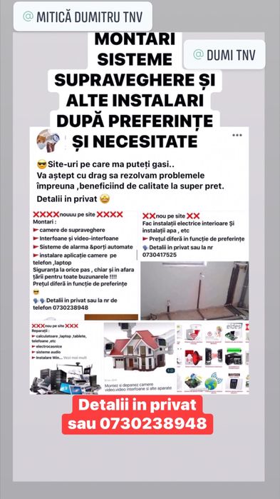 Montaj profesional impecabil -camere supravegherevideo și videointerfn