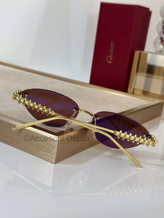 Ochelari de Soare Cartier Excepțion CT0543S Full Box [Verificare Colet] Cat Eye