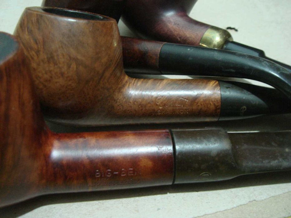 Lot 4 Pipe Vechi Vintage pentru Tutun Big-Ben Mondial Shannon Pipa