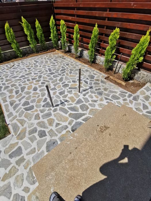 Piatra naturala de munte de Grecia 100%. Lucrez în toată Țara