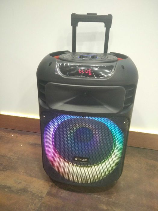 НОВИ Мощна активна караоке колона 12/15 инча с два безжични микрофона