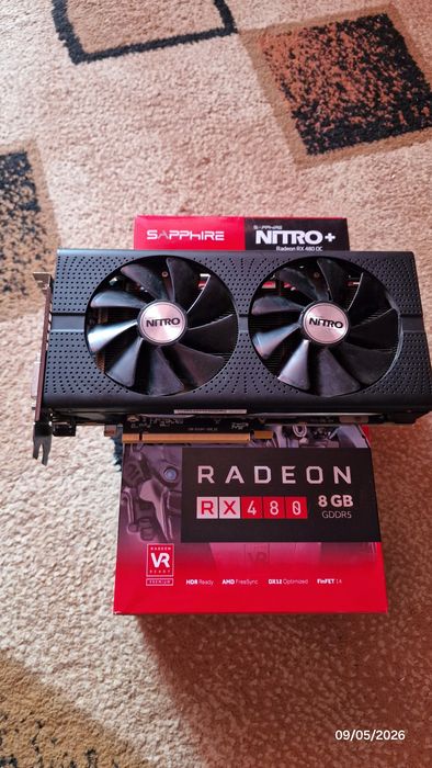 Placa video RX 480 4gb ddr5 256 bit