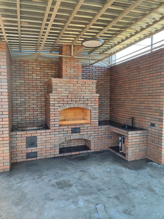 Қазан ошақ саламыз, Мангальный зона, печник