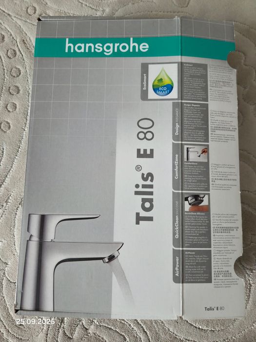 Baterie lavoar Hansgrohe Talis E 80, nouă, achiziționată din Germania.