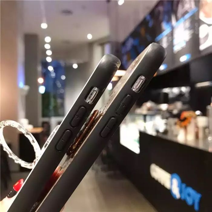 Husa + pietricele + inel "TIME" pentru iPhone 12 , 12 Mini , 12 Pro