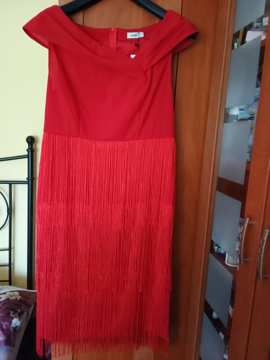 Rochiță de ocazie cu franjuri