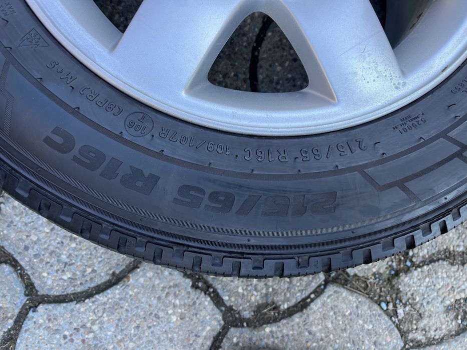 Jante 5x120mm, anvelope iarna 215/65 R16 C, VW T5, T6, Transporter