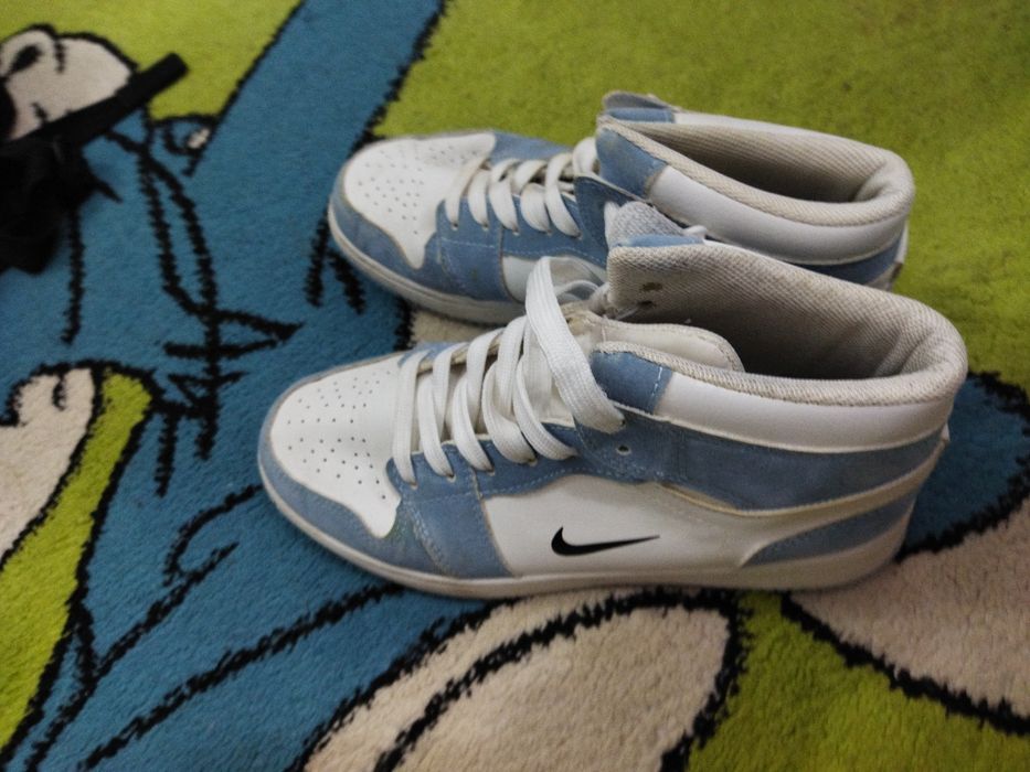 Nike Jordan 1 alb albastru