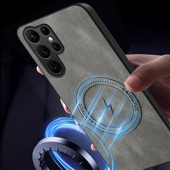 Стилен magsafe кейс за samsung galaxy s26 ultra - сив - със защита на