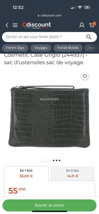 VALENTINO Conscious Re Soft Cosmetic Case