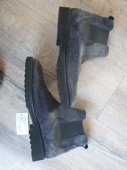 Мъжки кожени боти (Chelsea boots), №43 – произведени в Италия