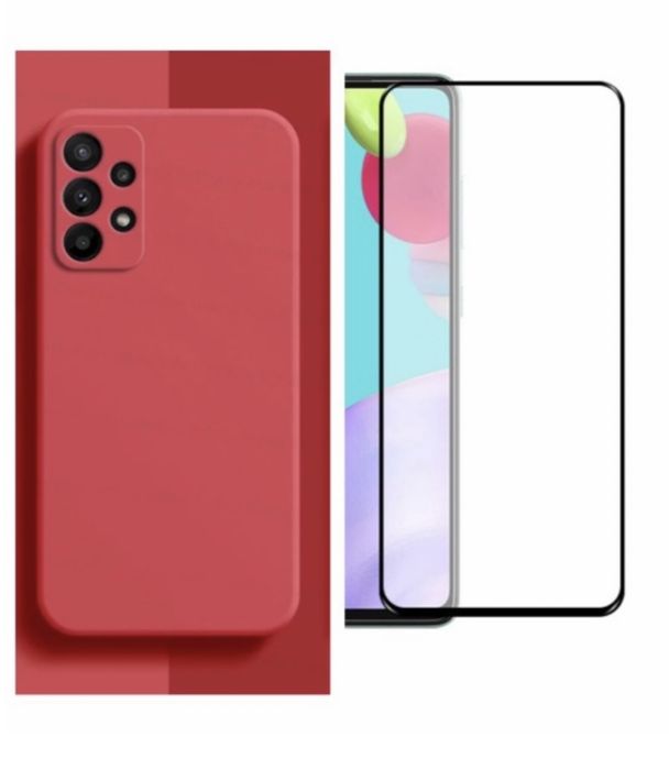 Husa Camera Safe Alcan si Folie Sticla 22D Samsung A13/A15/A33/A34/A36