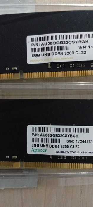 Озу 16gb 3200 скорсть 2 × 8 есть 8gb отдельный
