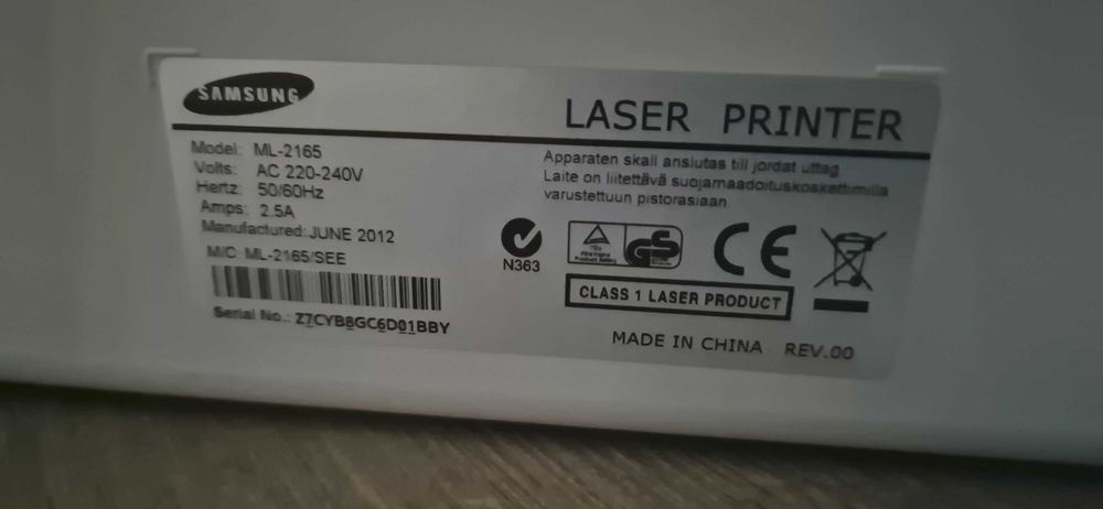 Imprimanta Laserjet Samsung  ML 2165 + cartus NOU