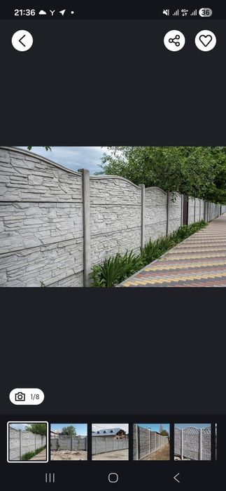 Железо бетонные Еврозаборы.