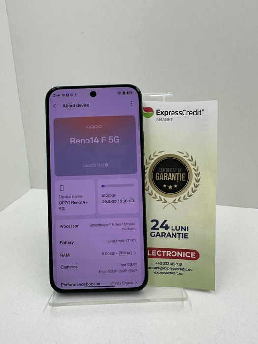 Oppo Reno 14F 5G (AG25 Belvedere B.41289) Garantie 2 ani!