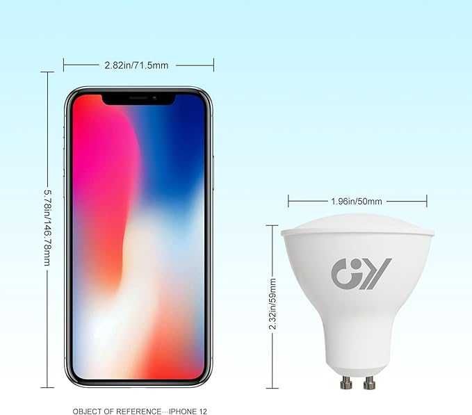 Becuri led GY GU10 alb neutru 7W 4000K 630lm - pachet 6 buc