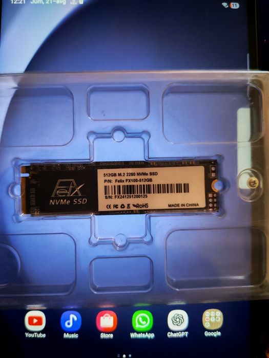SSD nvme m.2 512 gb