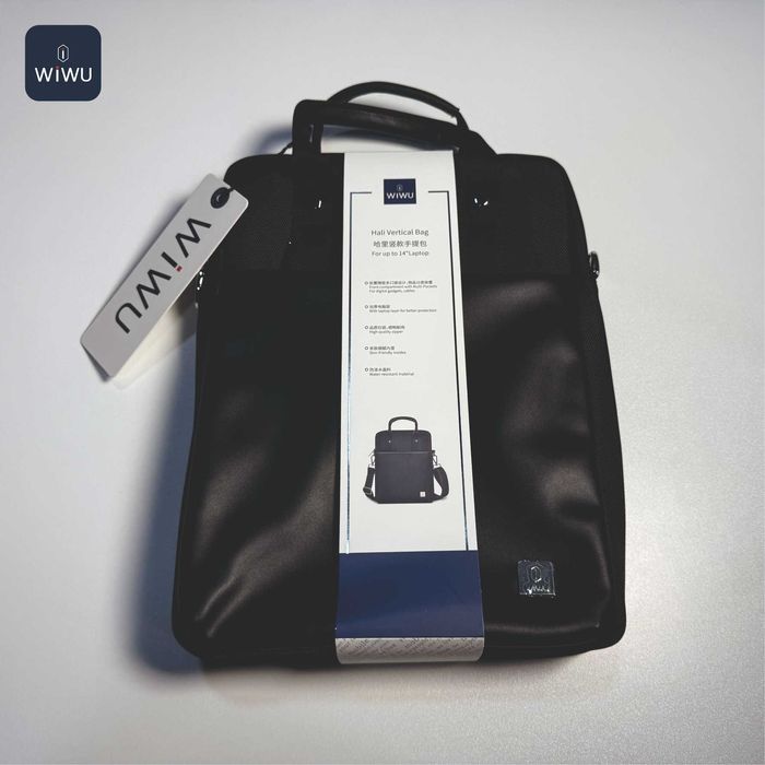 WIWU Vertical Bag — кожаная сумка для ноутбука / MacBook и iPad