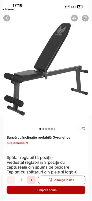 Banca piept spate umeri reglabila noua Germany, pret 400 lei